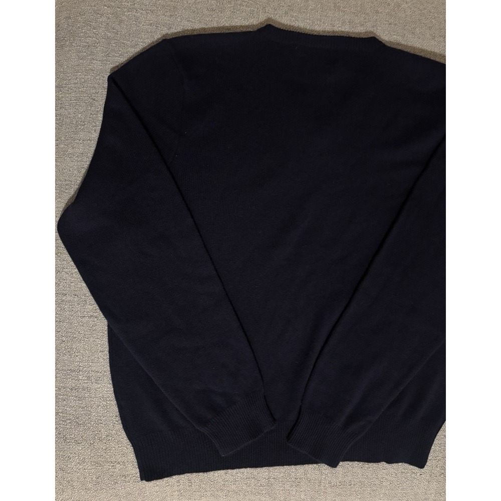 Polo Ralph Lauren Men's Sweater 100% Lambs Wool Navy V-Neck XXL Long Sleeve NWT - Picture 7 of 16